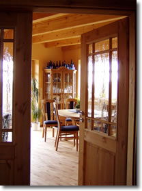 Holzhaus, Wohnzimmer